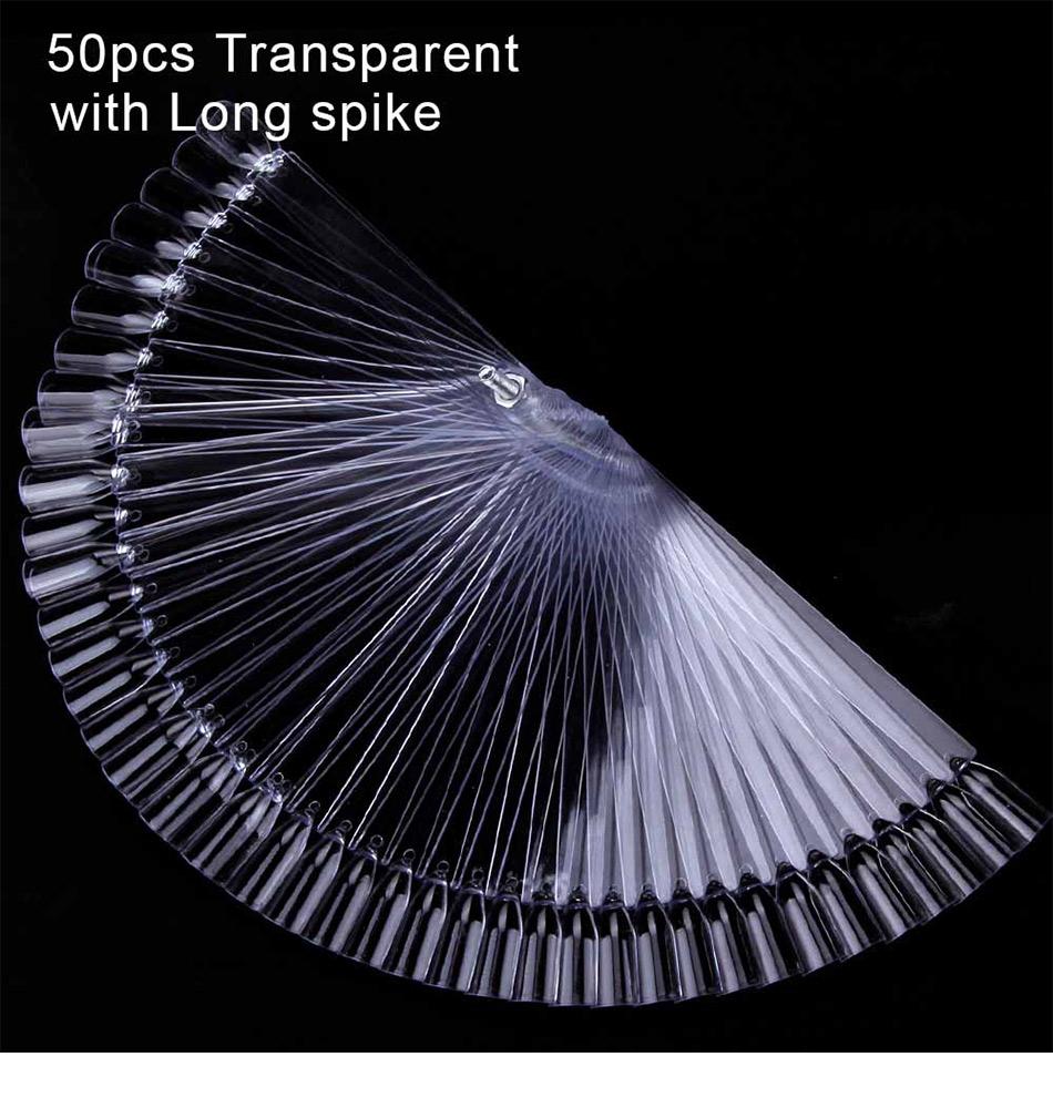 1 комплект, накладные ногти, веер, инструмент для демонстрации дизайна ногтей, прозрачная капсула для ногтей, искусственный маникюр, акриловый УФ-гель-лак