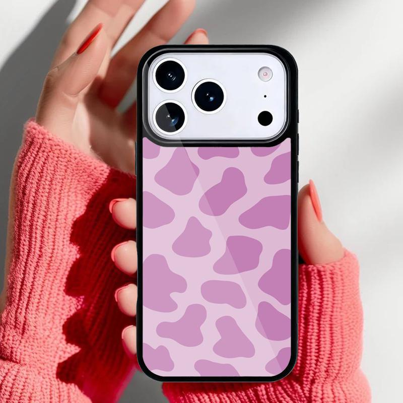 Чехол с коровьим принтом для iPhone 17 16 15 14 13 Pro Max Задняя крышка для 12 11 Pro Coque