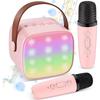 Wireless Micro Karaoke - JORMFTTE - Model JORMFTTE - 2 Microphones - Pink - For Girls 4-12 Years