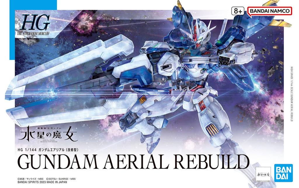 BANDAI SPIRITS HG Mobile Suit Gundam Witch of Mercury Gundam Aerial Scale Plastic Model (Renovated Type) 1/144 Color-Coded