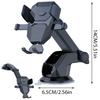 Adjustable Car Phone Holder Cellphone Holder Dashboard Mount Auto Lock Stand Suction Cup Cradle for 4-7inch Phone