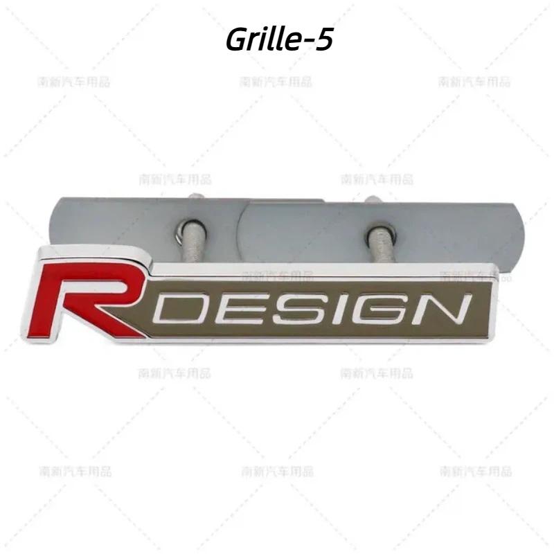 3D Metal Rdesign R Design Front Grill Car Badge Sticker Emblem Decal Decoration For XC40 XC60 XC90 V90 S90 S60 V60 V40 C70