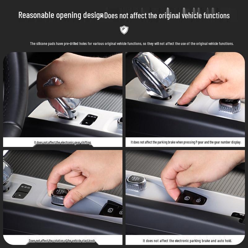 Силиконовые защитные накладки для консолей и панелей переключения передач Volvo XC60, S90, S60, XC90 и V60.