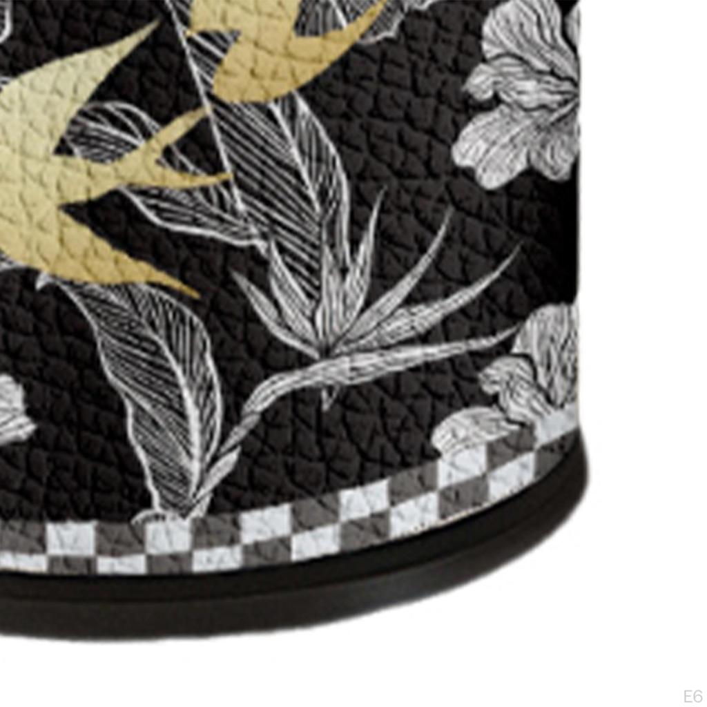 Открытый верх из искусственной кожи мусорный бак для кухни и гостиной