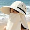 Breathable Fishing Hat Waterproof Full Face Coverage Hat Professional Neck Flap Sun Hat  Summer