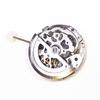 For Miyota Skeleton 8N24 Mechanical Movement Silver Automatic Winding 21 Jewels Japan Skeletonized Mechanism High Accuracy
