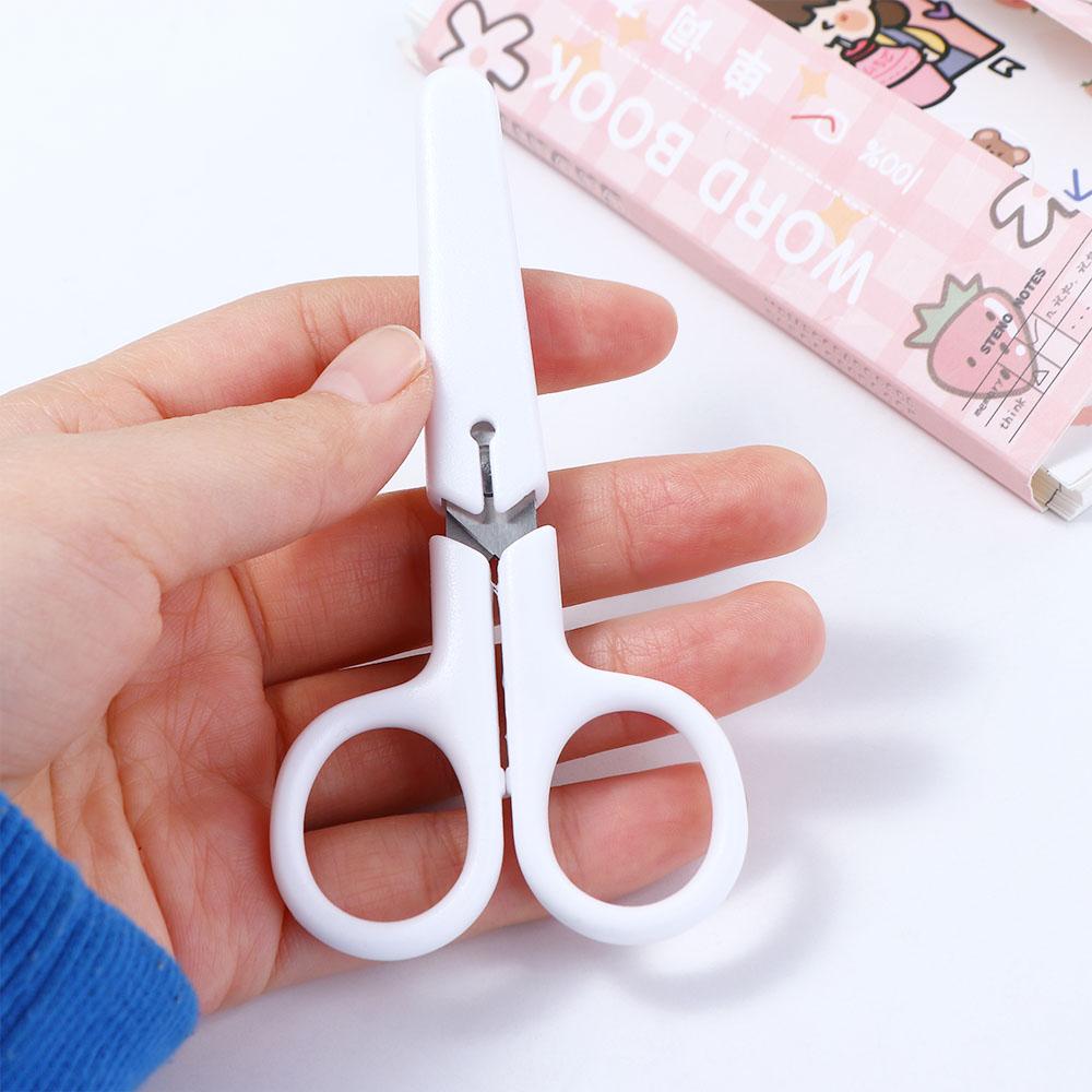 Mini for Paper Student Stainless Steel Scissor Office Scissor White Color White Tiny Scissors