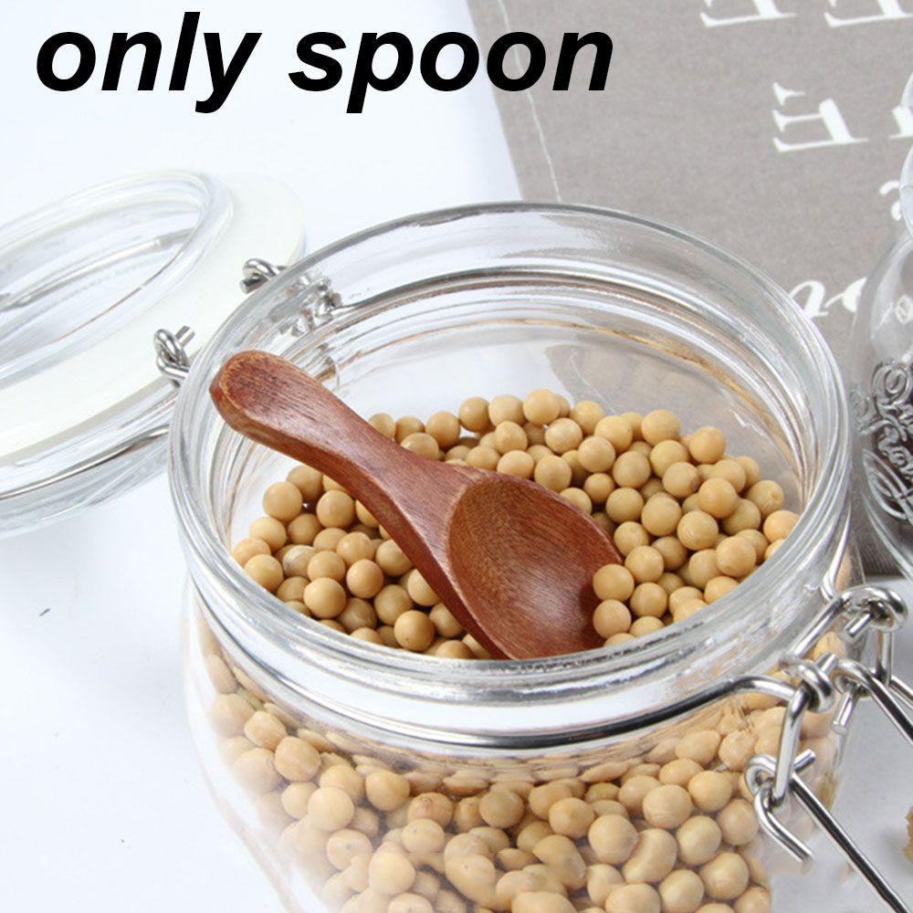 Cooking Tools Natural Condiment Scoop Small Mini Salt Wood Spoons Sugar Spoon Coffee Tea