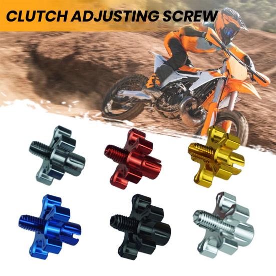 Болт регулировки сцепления мотоцикла, анодированный алюминий с ЧПУ, рычаг тормоза, кабель сцепления, провод с фиксированным винтом, мотоцикл, квадроцикл, UTV, модификация спортивного велосипеда