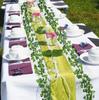Artificial Green Ivy Leaf Rattan Creeper Leaves Vine Hanging Garland DIY Fake Flowers Plants for Garden Wedding Party Home Decor