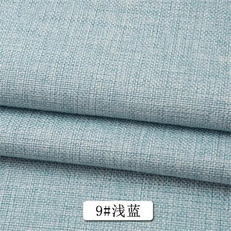 Хлопково-льняная ткань для дивана в стиле кантри, метрами, для обивки, скатерти, сумки, шторы, наволочки, для шитья своими руками, плотная, износостойкая, однотонная