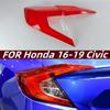 Подходит для Honda Civic 10-го поколения 2016-2020 гг. Красная прозрачная накладка на задний фонарь