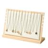 Solid Wooden Pendant Necklace Bracelet Exquisite Design Jewelry Organizers  Shop Decor