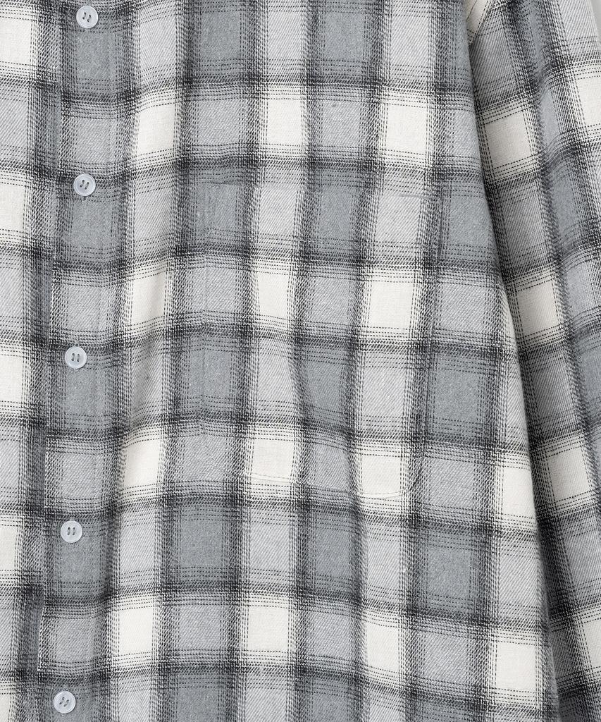 MILLO ARCHIVE Ombre Check Shirt [Smoke Grey]