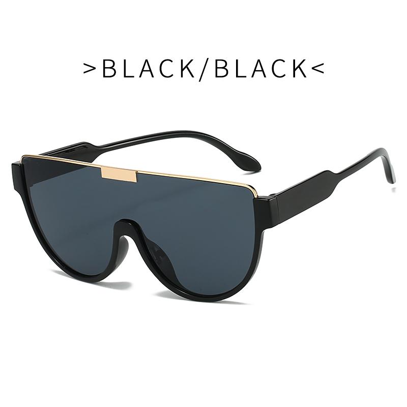RUISIMO Vintage Semi-round Sun Glasses Women Fashion Monoblock Outdoor Goggle Shades Ins Trending New Design Sunglasses