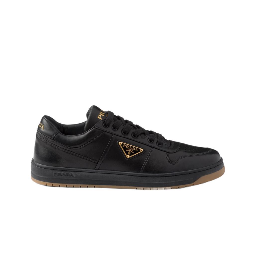 Prada Downtown Nappa Leather Sneakers Black