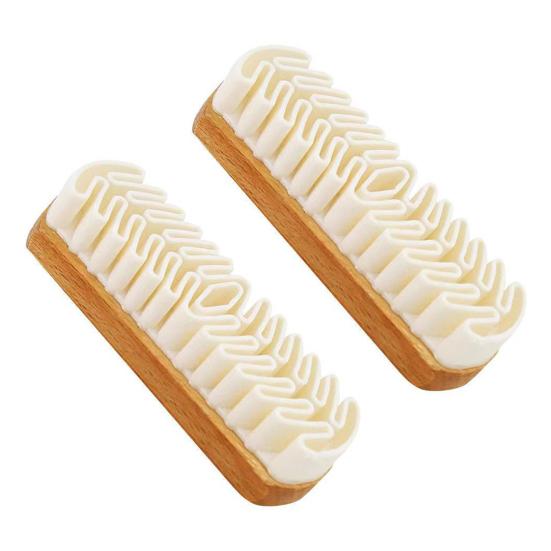 1/2/3/5Pcs Suede Shoe Brush Eraser Set Natural Wood Handle Soft Crepe Cleaning Eraser Shoe Scrubbing Brush Multifunctional Cleaner