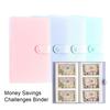 1Pcs Portable Money Savings Challenges Binder Practical Bills Collection Book Fun Way