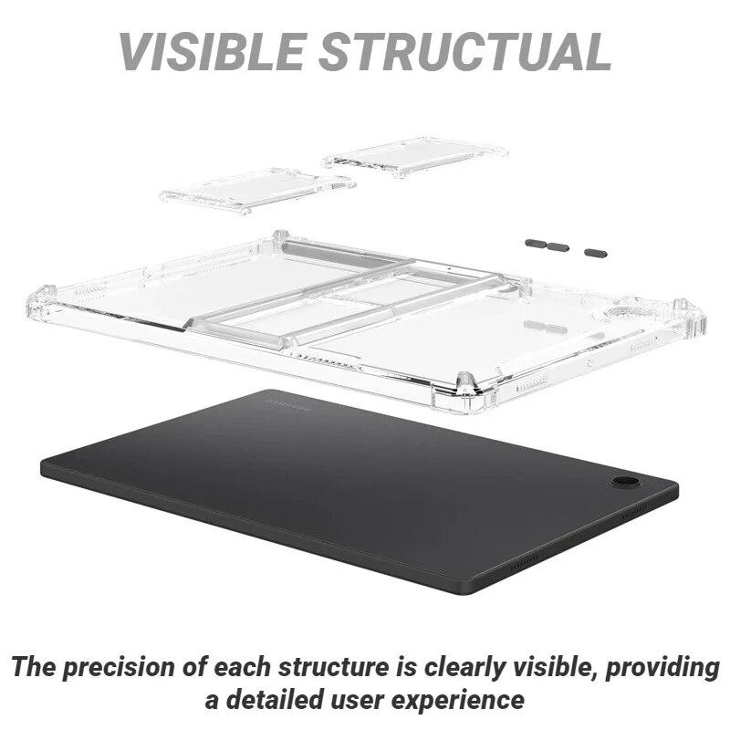 4 Airbags TPU Back Cover For Huawei MatePad SE 10.4 Pro 11 10.8 T10S T10 Pencil Holder Case For Honor Pad 8 V7 V8 Pro X8 Lite