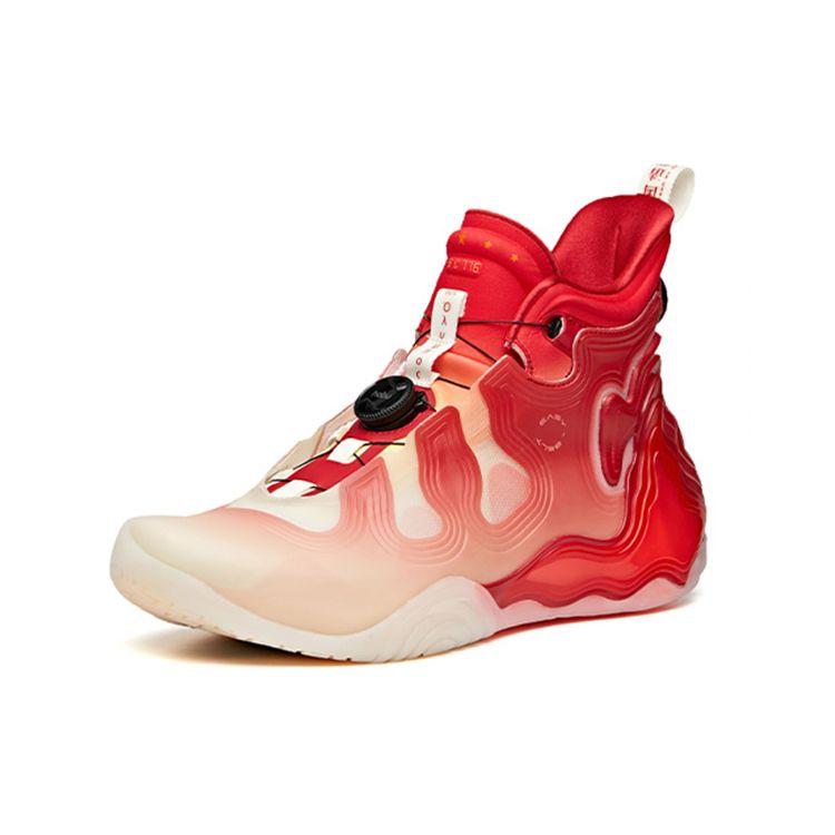 Anta Баскетбольные кроссовки Star Series Star Mountain High Top мужские кроссовки красные белые 112031818A-3