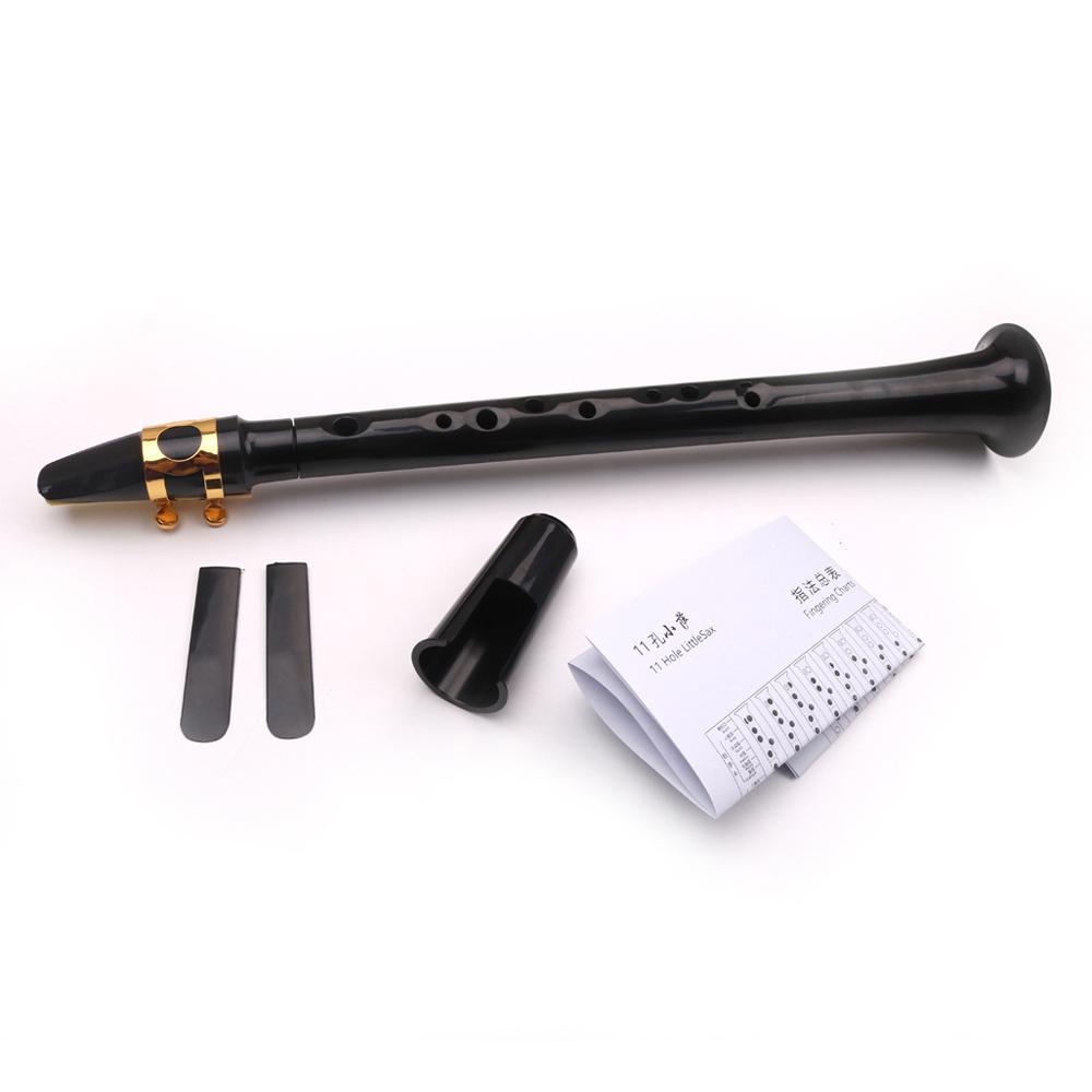 Black Pocket Sax Mini Portable Saxophone Little Saxophone With Carrying Bag Woodwind Instrument