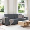 VidaXL 3-seater Sofa Dark Grey 180 Cm Velvet, Sofa, Three-seater Sofa, 3-seater Velvet Sofa, Divan, Sofa 4105031