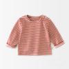 Boys and Girls with Spring and Autumn Bottoms Striped Long-sleeved T-shirt for Baby and Kids 0-3 Years Old