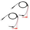 2Pcs BNC To Dual Testing Hook Probe Oscilloscope Machine Test   Coaxial Cables