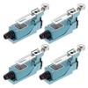 Uxcell Instantaneous Limit Switch DC Rotary Adjustable Roller Lever Arm Limit Switch CNC Mill 3D Printer Door Switch 4pcs 5A/250VAC 0.4A/115V ME-8108