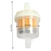 Universal Fuel Filter Set of 2 Fits Hose ID, Proof Construction, Fits Gasoline,
