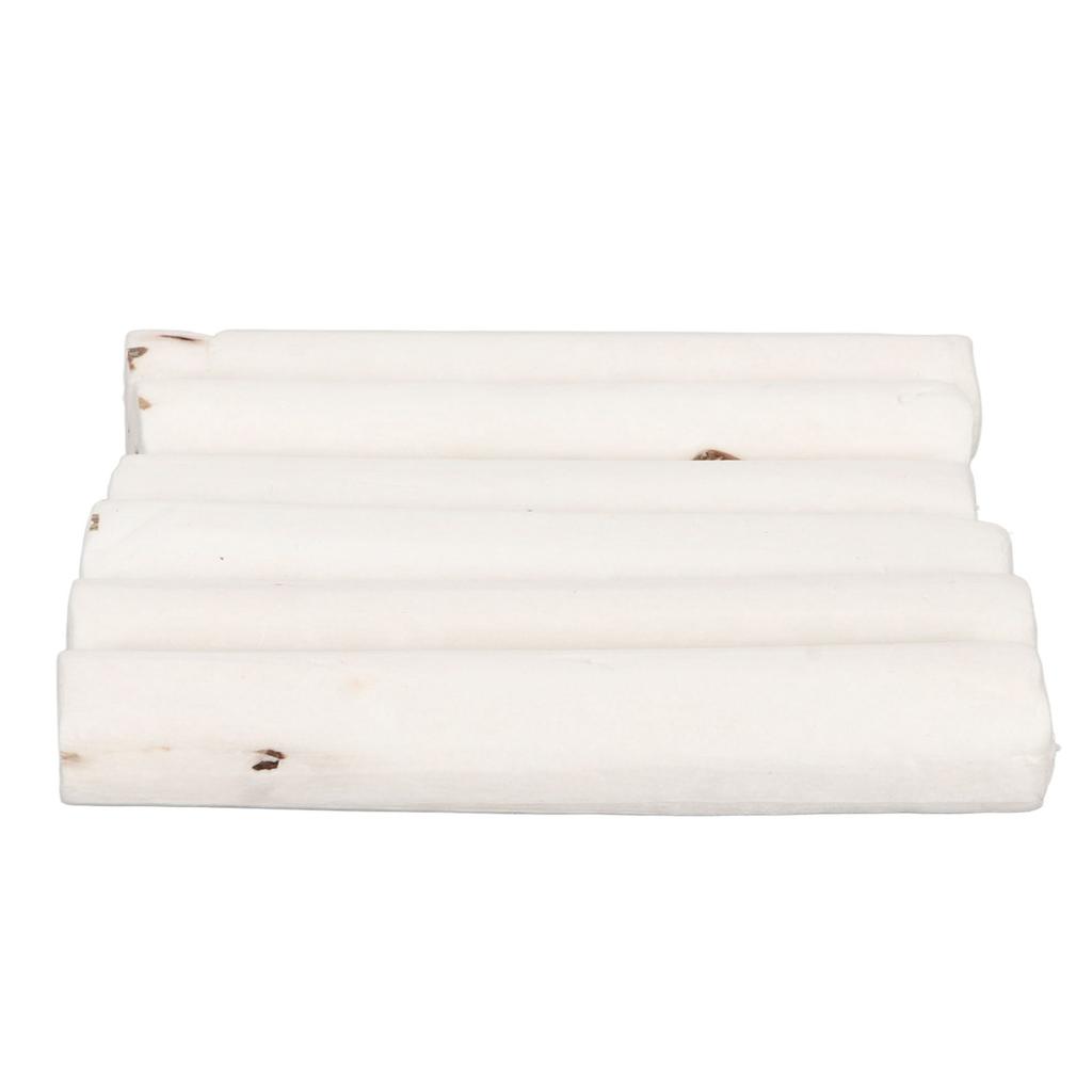 Bird Chewing Sticks Lightweight Barkless Wooden Foot Toy Parrot Shredding Stick for Budgie Cockatiel 6pcs