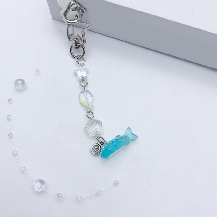 Ocean Animals Keychain Stylish Fish Pendant Beaded Keyrings for Fashion Lovers