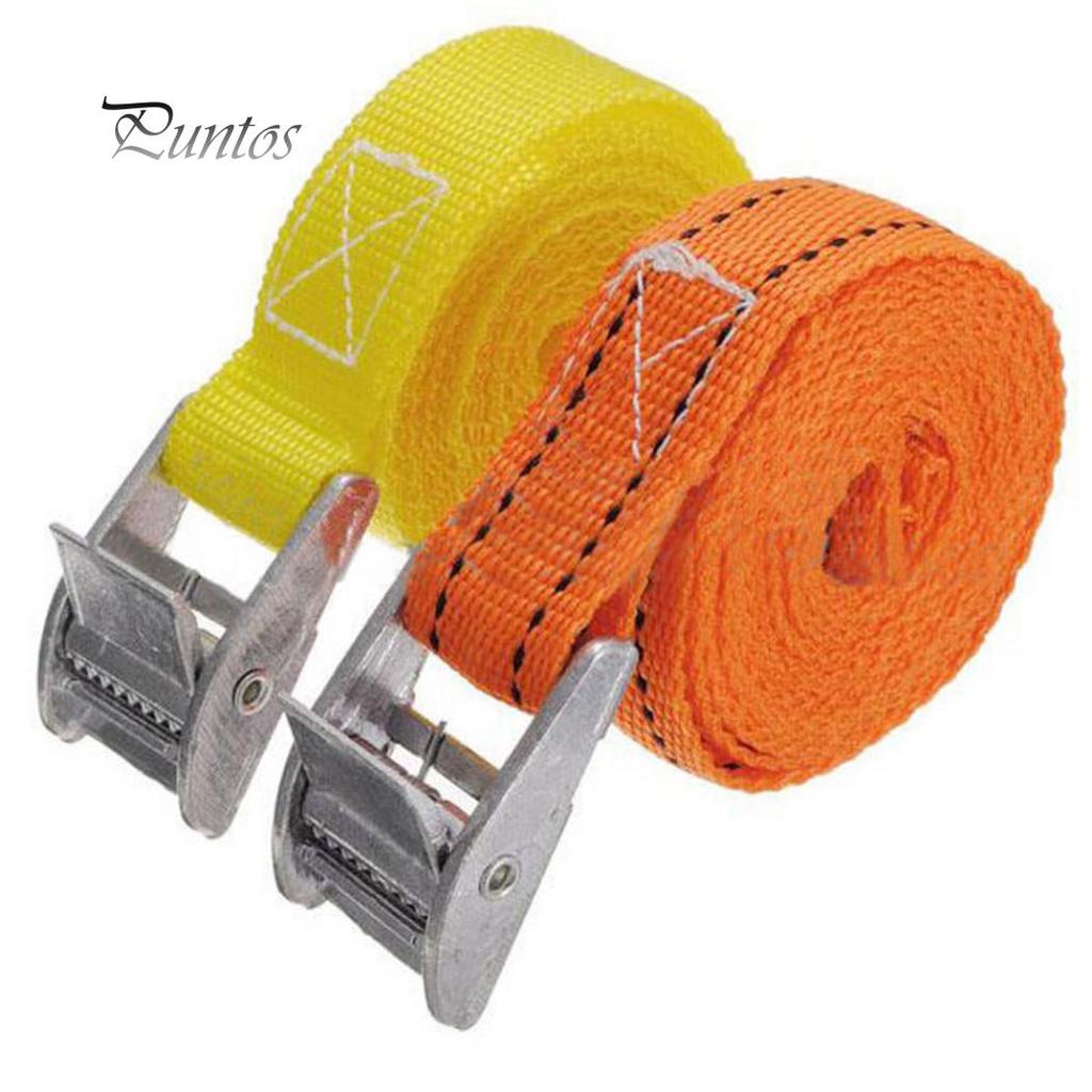 2.5m Heavy Duty Metal Cam Buckle Cargo Luggage Bag Nylon Tie Down Strap Belt