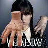Wednesday Addams Latex Thing Hand Cosplay Addams Family Figurine Horror Ornaments for Halloween Party Costume Props Home Decor