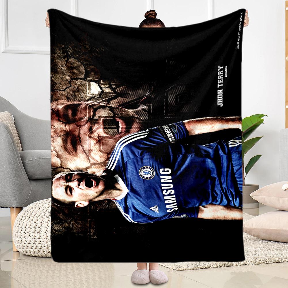 John Terry Chelsea Legend Blanket Durable Comfort Suitable for Office Sofa Office Chair for All Seasons Modern Gift for Travel Home Birthdays