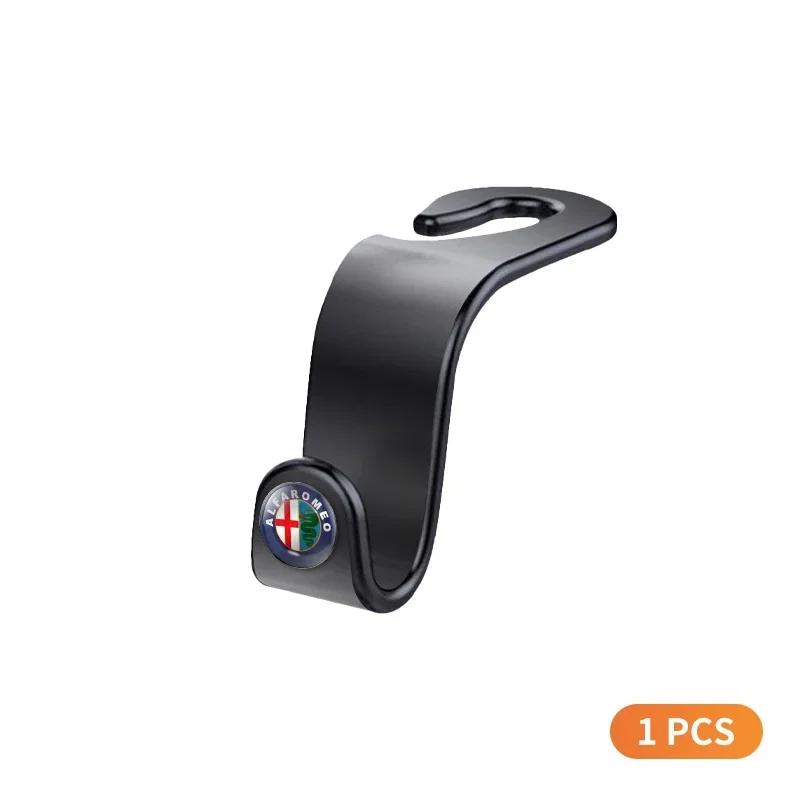 1/2Pcs Car Seat Back Hooks Vehicle Clips Durable Hanger For Alfa Romeo giulia stelvio giulietta 159 147 156 166 Car Accessories