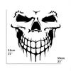 1 шт. Большая наклейка на капот в виде черепа и скелета, виниловая наклейка для автомобиля, внедорожника, задней боковой двери