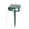 Protecteur de jardin, répulsif ultrasonique pour animaux avec détection de mouvement, lampes LED clignotantes à énergie solaire, construction