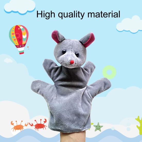 Animal Hand Puppet Super Soft Tear-Resistant Flannel Hand Puppet Storytelling Preschool Role Play Toy for Home