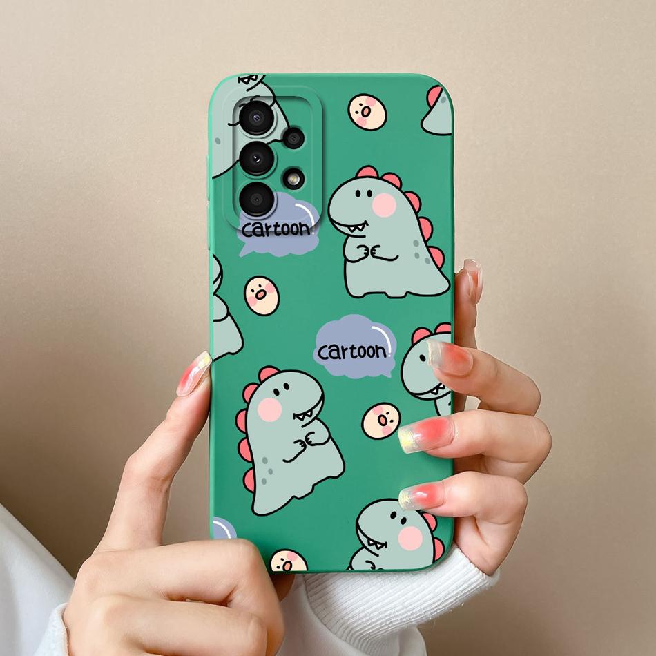 Case For Samsung Galaxy A13 A 13 4G 5G New Design Soft Liquid Silicone Full Coverage Back Cover Anti Slip Shockproof Bumper Capa