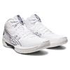 Asics Gel-Hoop V15 Round Toe Lace-Up Cushioning Mid-Top Basketball Shoes Men Sneakers White Navy-Blue 1063A064-102
