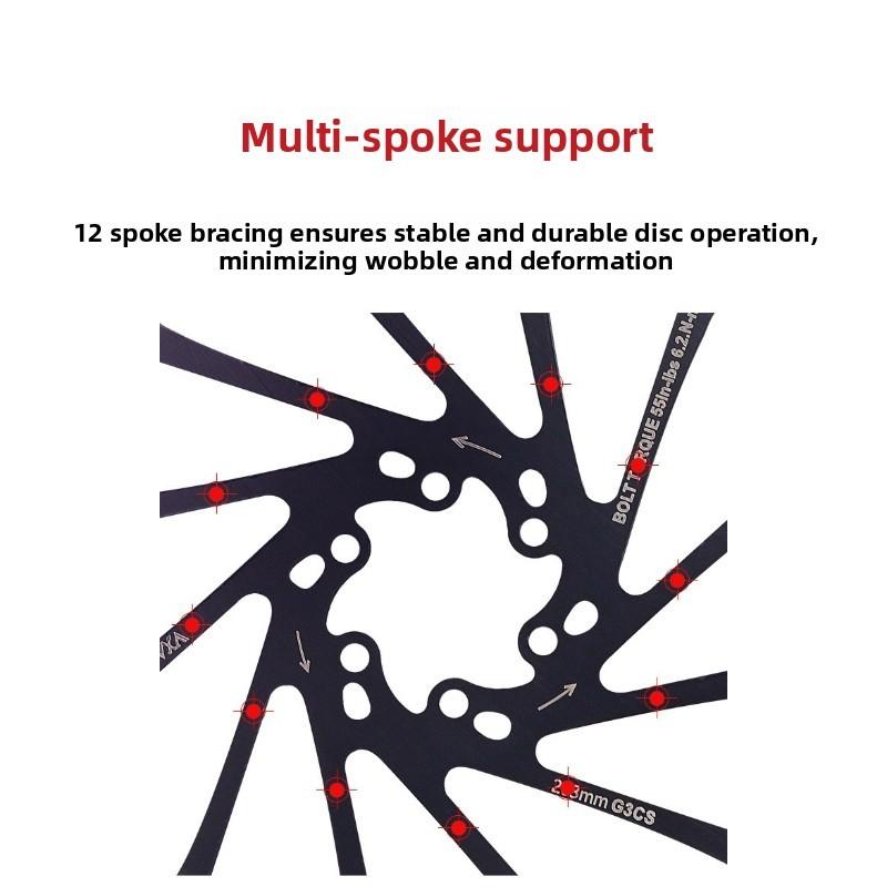 VXM MTB Oil Brake Disc 160 180 203mm Brake Pad Stainless Steel Design Hollow Out Heat Dissipation Customized Bicycle Accessories