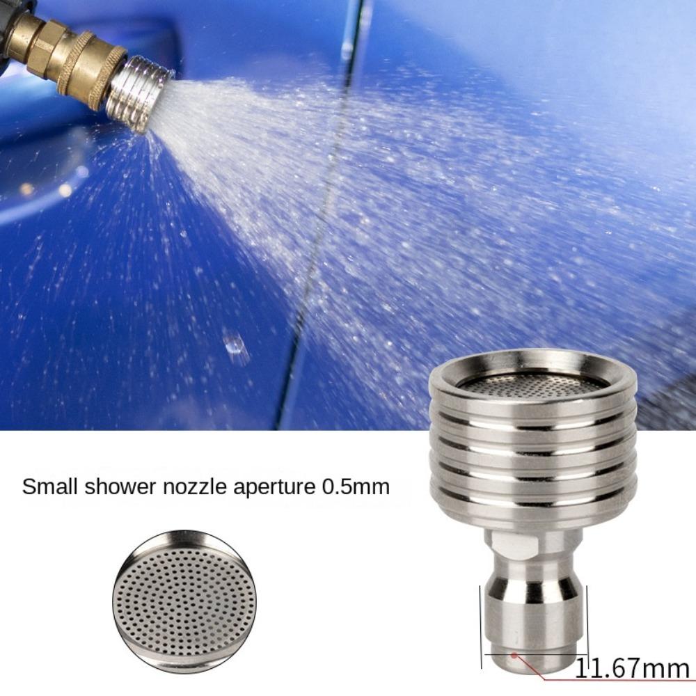 1/4 Quick Connect Shower Blades Stainless Steel Shower Head Car Washing