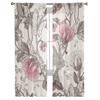 Floral With Blooming Peas Sheer Curtain For Living Room Bedroom Voile Curtains For Window Organza Curtains Party Tulle Drapes