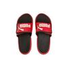 Puma Royalcat Comfort Sandals Velcro Rubber Sole Slide Sandals Unisex Sandals Black Red 372280-07