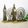British Ferris Wheel & Big Ben Metal Craft Home Decor Model