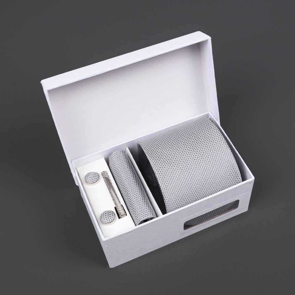 2025 Men'S Tie Premium Gift Box Jacquard Embroidered Tie Tie Logo Making