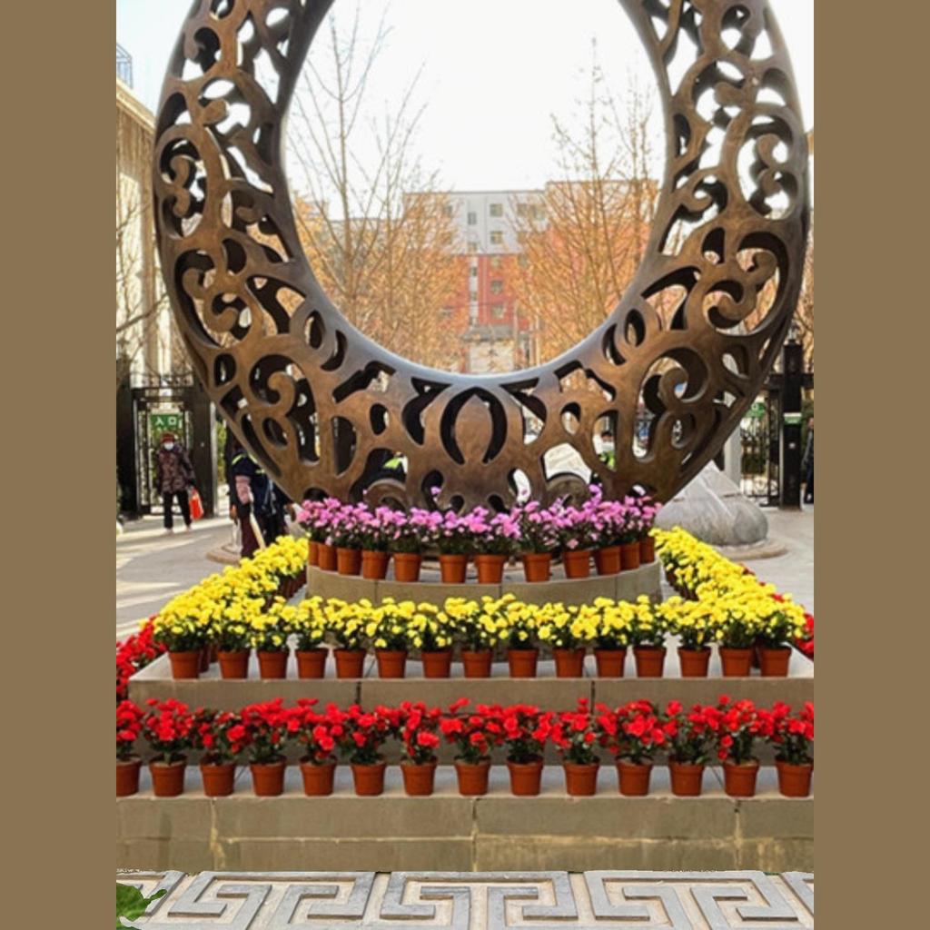 Набор искусственных азалий-бонсай для улицы - Маленькое растение в горшке для клумбы или коридора