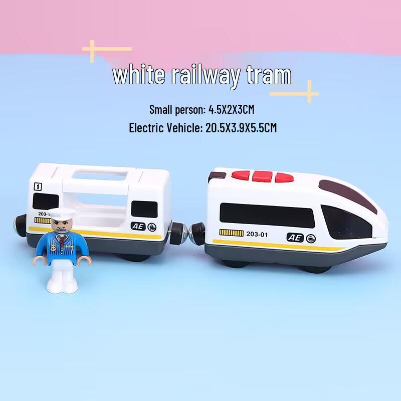 Магнитный Электрический Паровозик Игрушка для Детей - Совместим со Всеми Деревянными Дорожками