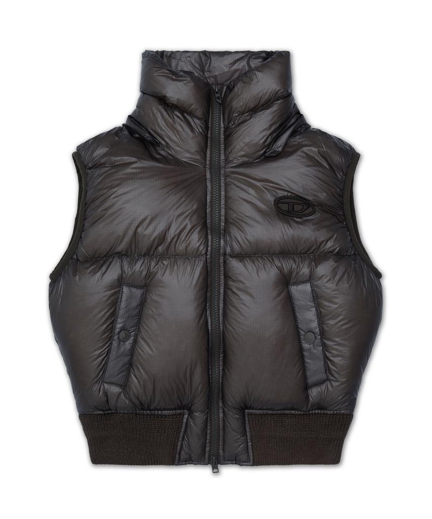 DIESEL W-Fate Down Vest - Brown / A221630Bkcp96H